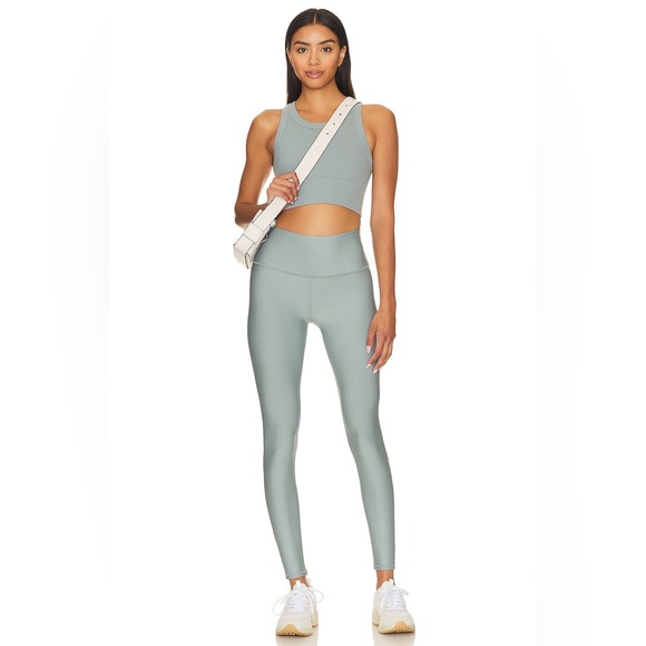 Alo Yoga 7/8 High-Waist Airlift Leggings - Light Green | M - Picture 11 of 16